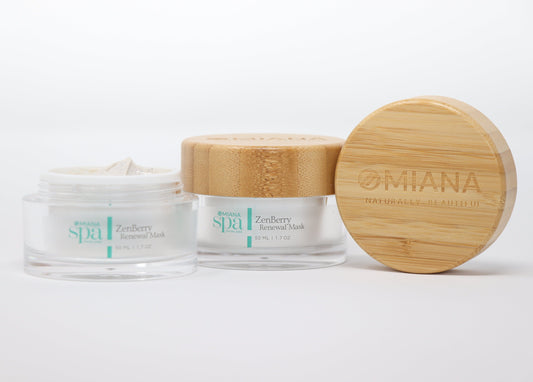 Omiana Natural Cosmetics Exfoliant ZenBerry Renewal Mask - Made without GMOs, Toxins, Artificial Fragrances, & More!